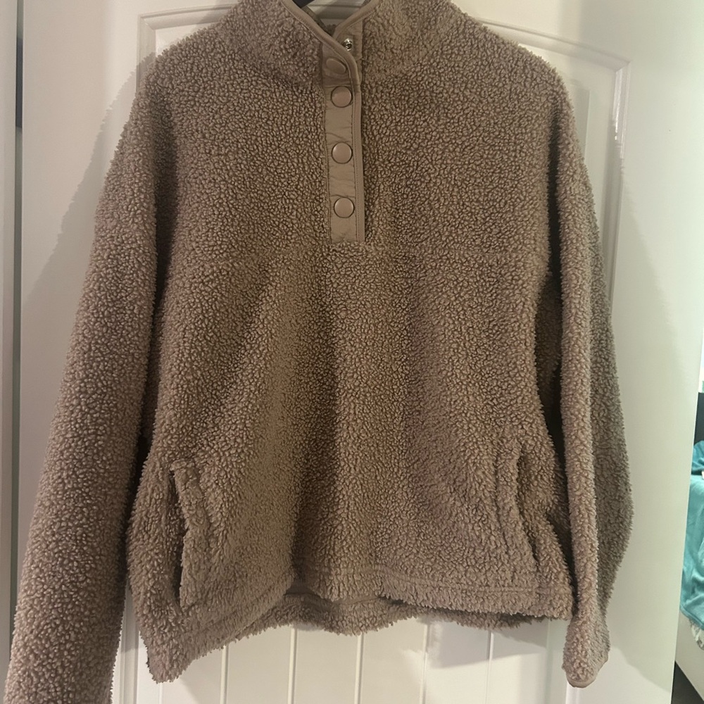Cozy Tan Teddy Jacket